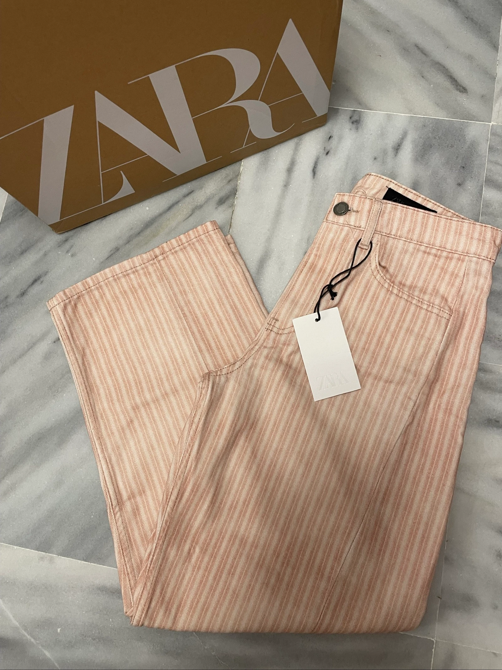 jeans listrados zara – photo 2
